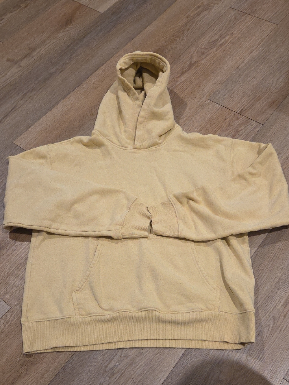TNA Pullover Hoodie in Pale Yellow
